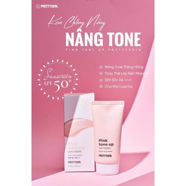 Kem Chống Nắng Pink Tone-up Prettyskin